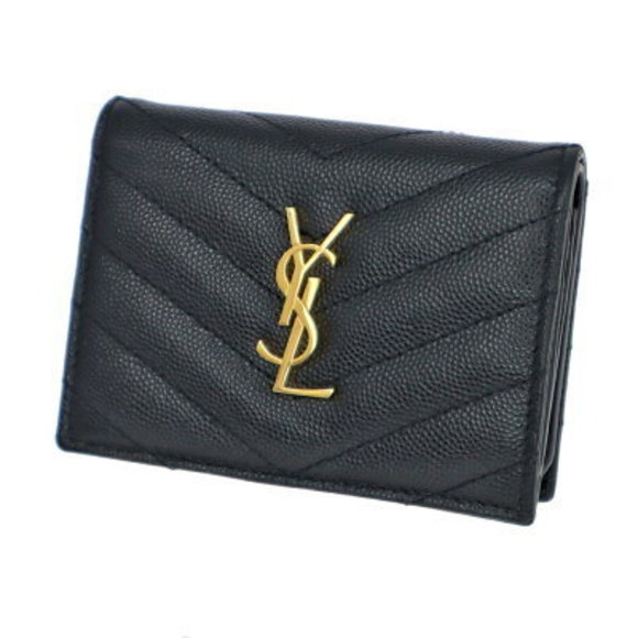 SAINT LAURENT Wallet Black YSL - Picture 1 of 6